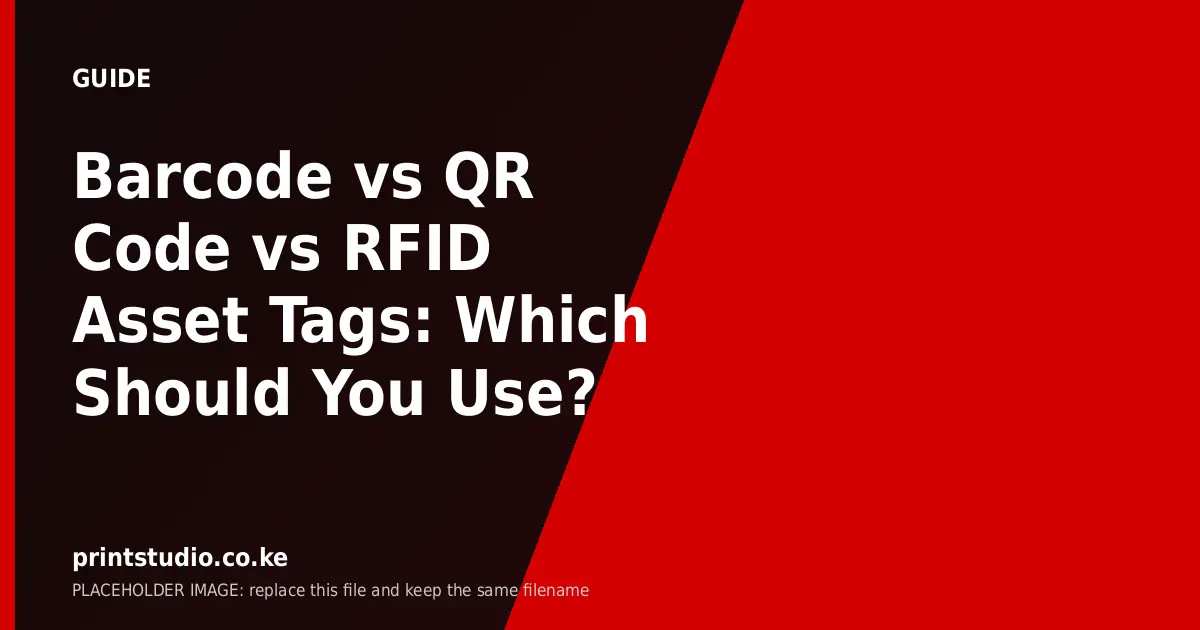 Barcode vs QR Code vs RFID Asset Tags: Which Should You Use?