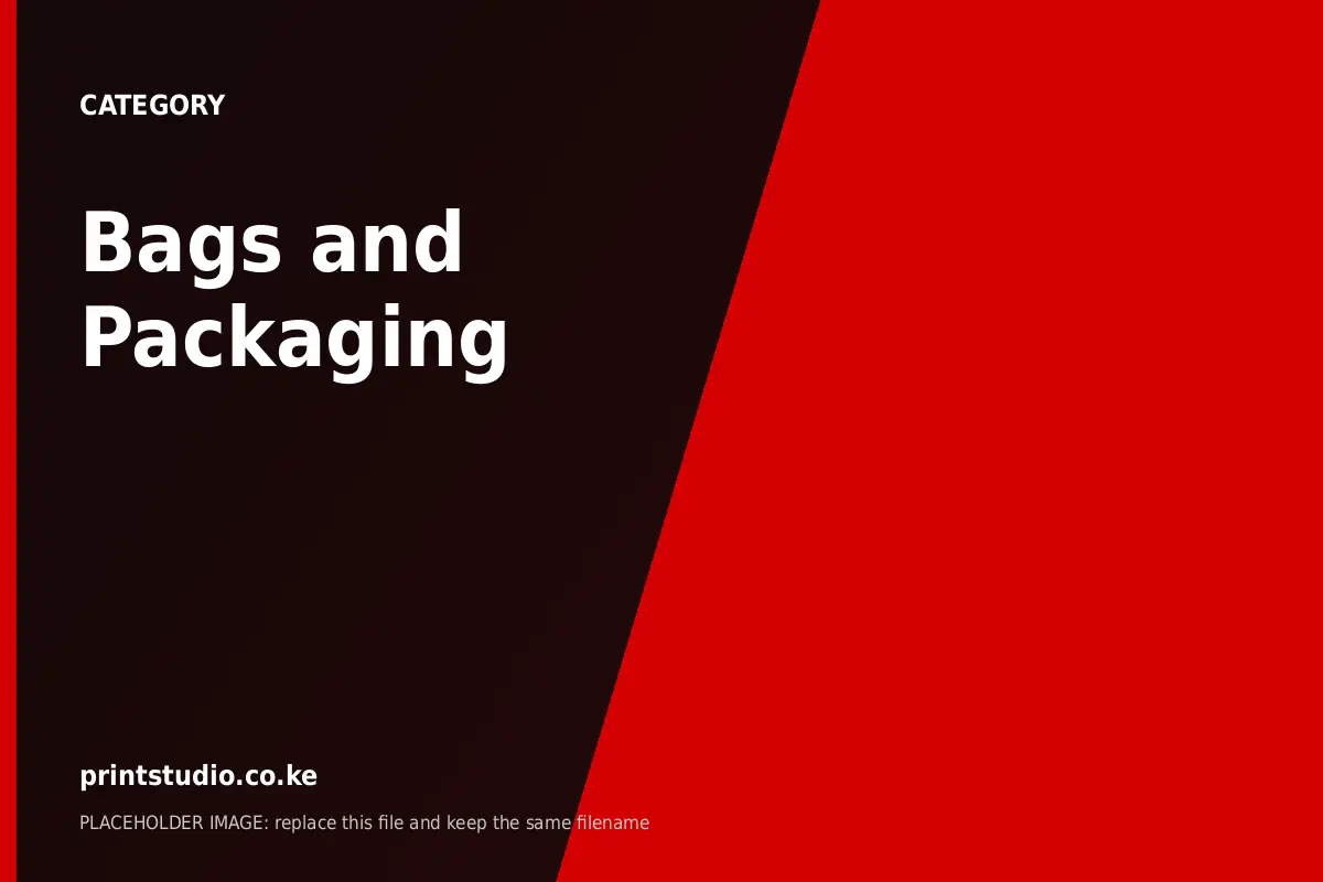 Bags and Packaging | Printstudio Bags and Packaging by Printstudio Kenya