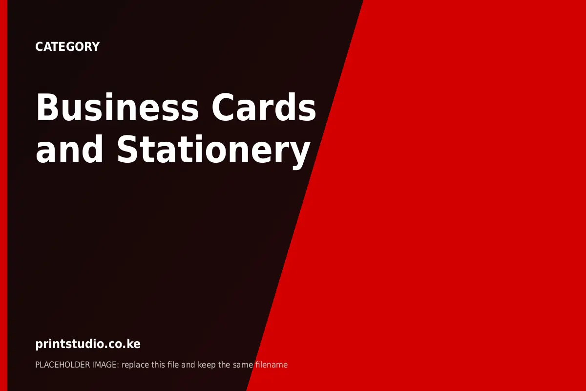 Business Cards and Stationery | Printstudio Business Cards and Stationery by Printstudio Kenya
