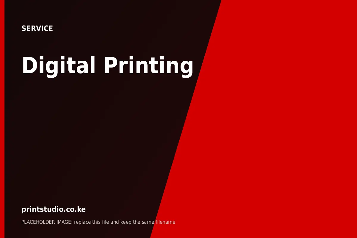 Digital Printing | Printstudio Digital Printing at Printstudio Kenya