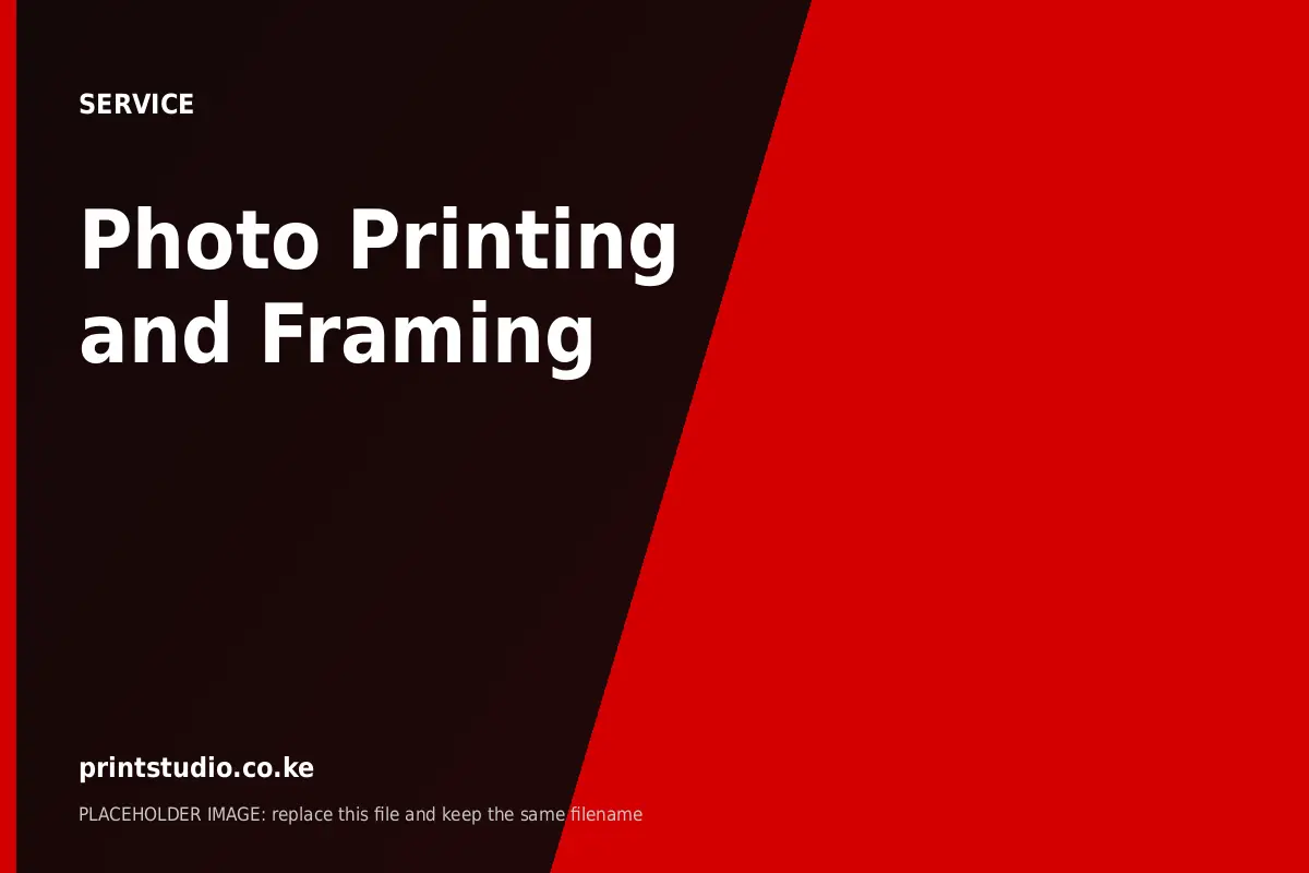 Photo Printing and Framing | Printstudio Photo Printing and Framing at Printstudio Kenya