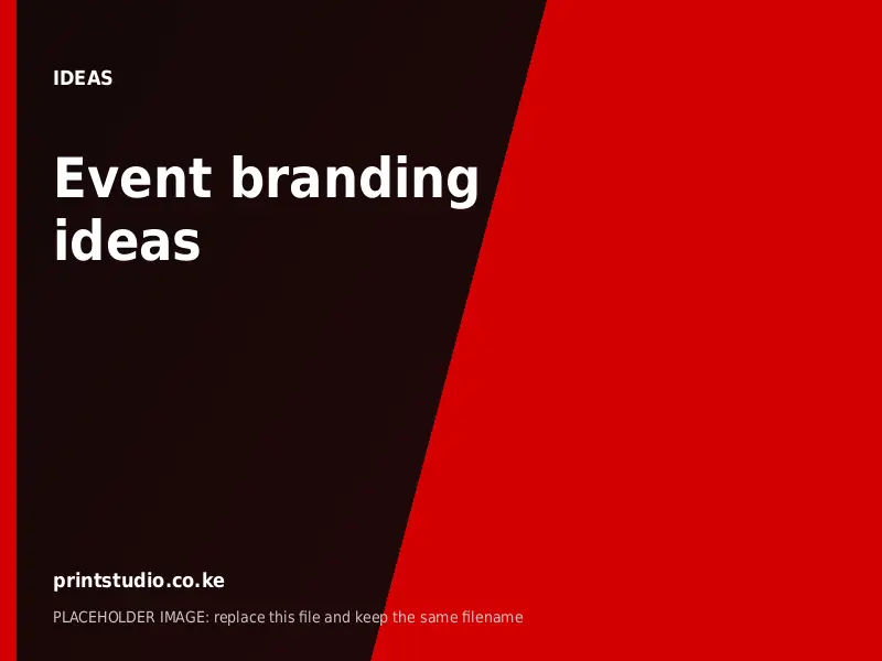 Event branding ideas