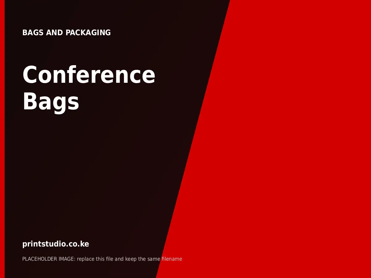 Conference Bags | Printstudio Kenya Conference Bags printed by Printstudio in Nairobi, Kenya