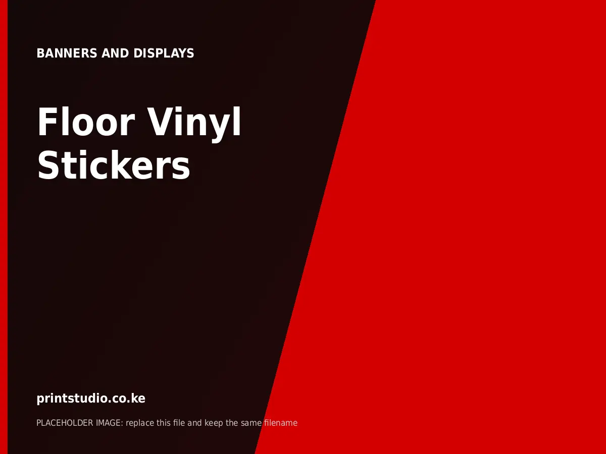 Floor Vinyl Stickers | Printstudio Kenya Floor Vinyl Stickers printed by Printstudio in Nairobi, Kenya