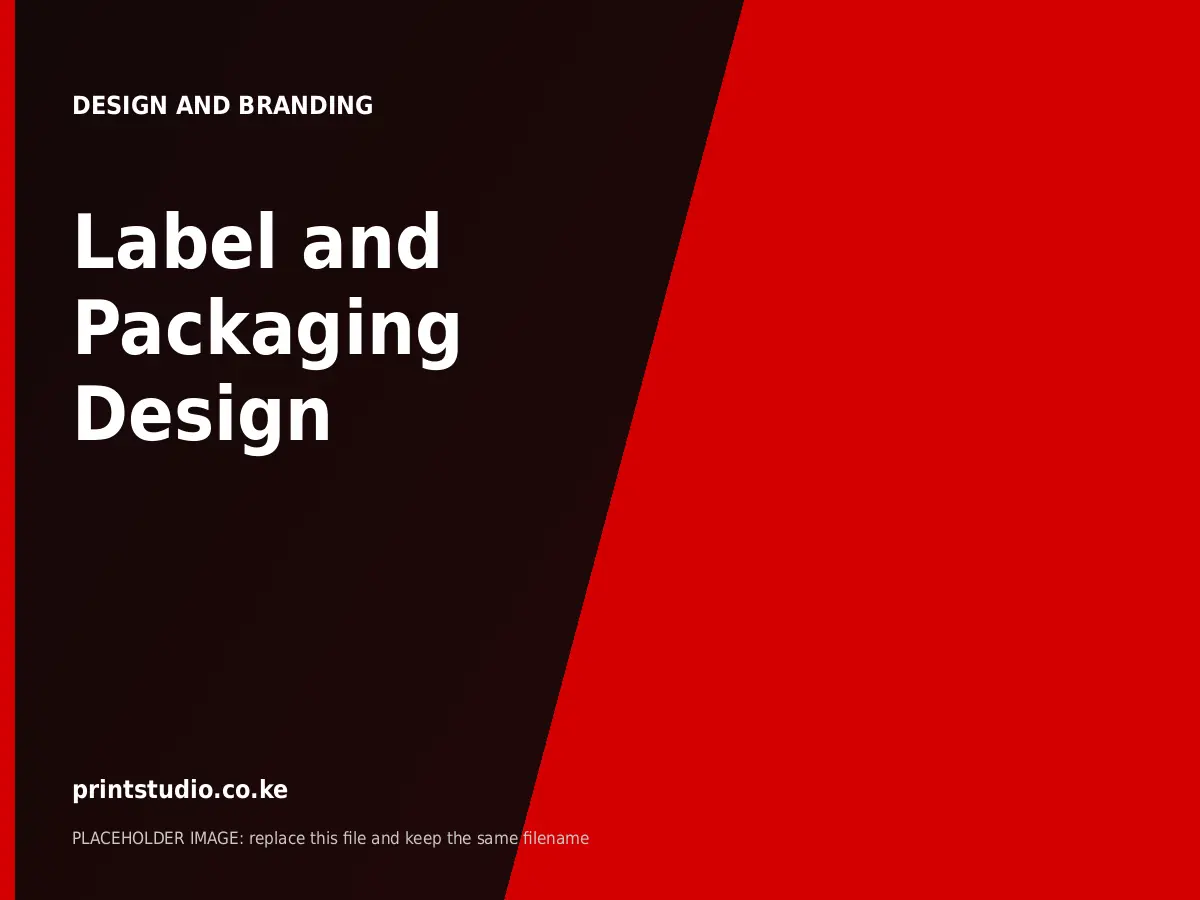 Label and Packaging Design | Printstudio Kenya Label and Packaging Design printed by Printstudio in Nairobi, Kenya