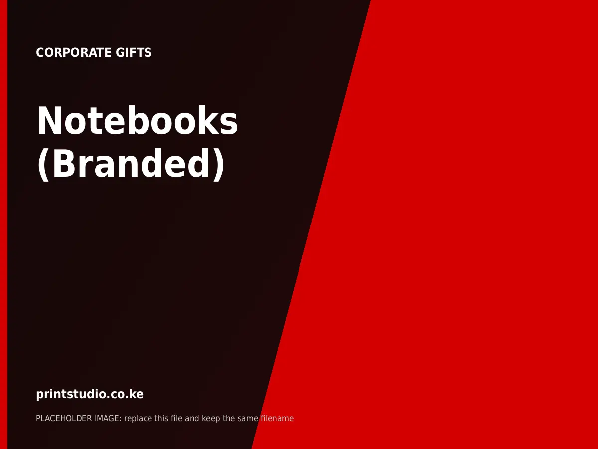 Notebooks (Branded) | Printstudio Kenya Notebooks (Branded) printed by Printstudio in Nairobi, Kenya