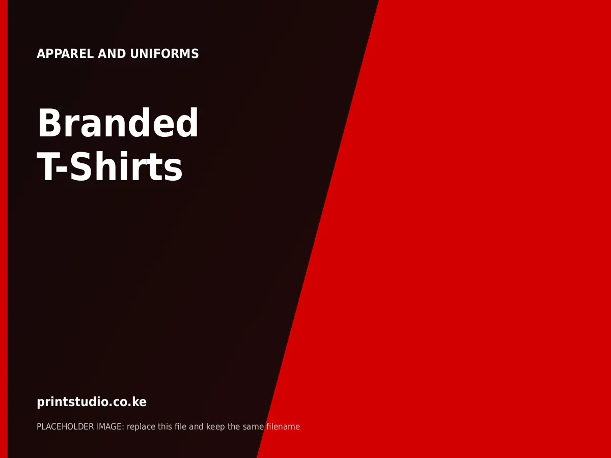 Branded T-Shirts | Printstudio Kenya Branded T-Shirts printed by Printstudio in Nairobi, Kenya
